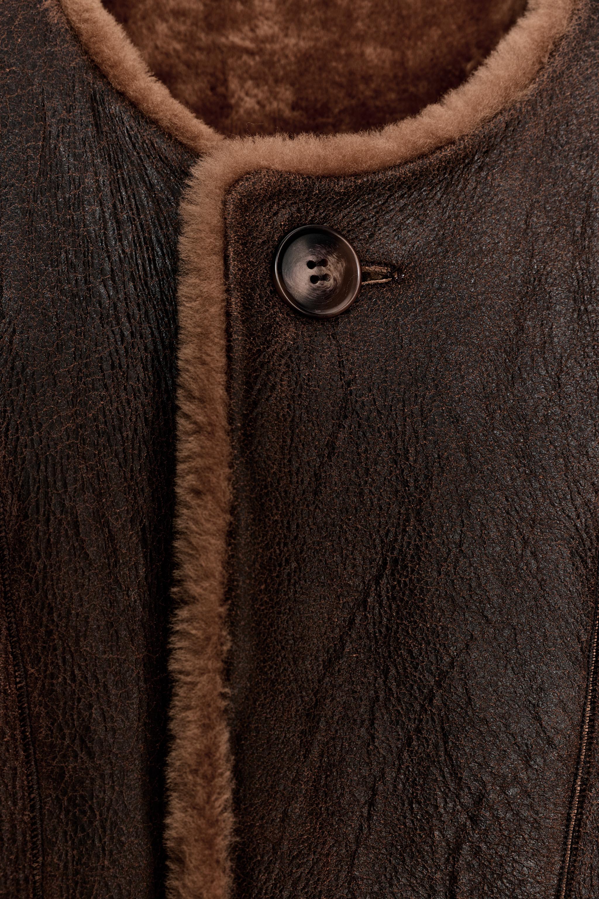 100% REVERSIBLE LEATHER COAT